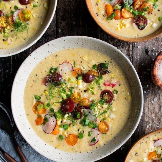 Corn Chowder with Tomatoes