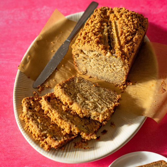 BANANA BREAD WITH PEANUT BUTTER