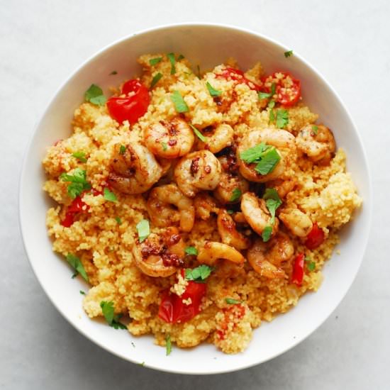 Spicy Shrimp and Couscous