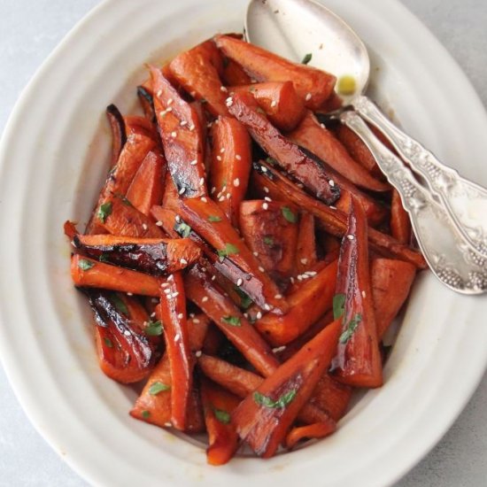 Roasted Maple-Glazed Carrots