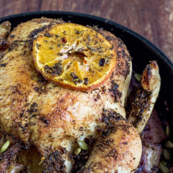 Piri piri roast chicken