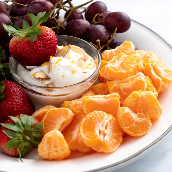 Orange and Cream Yogurt Fruit Dip