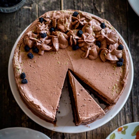 Keto Chocolate Cake with Mascarpone