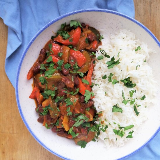 Vegetarian Curry with Beans