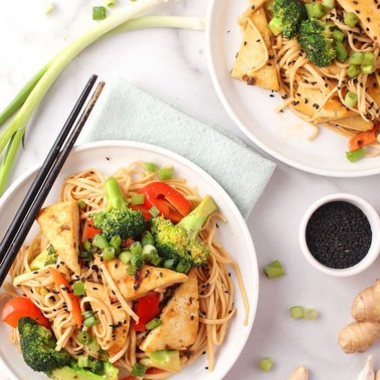 Udon Noodle Stir Fry