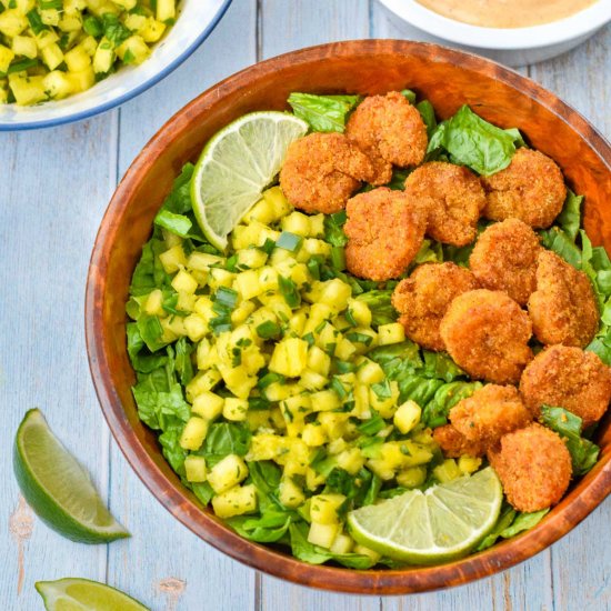 Air Fryer Shrimp Taco Bowls