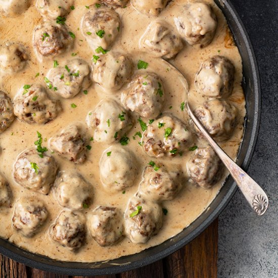 Homemade Swedish Meatballs