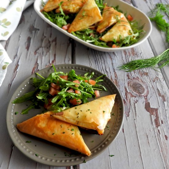 Salmon & Feta Filo Parcels