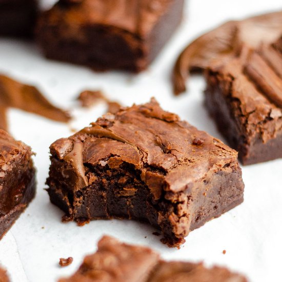 fudgy nutella brownies