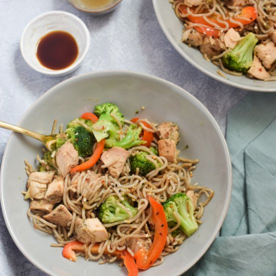 Egg Noodle Stir Fry with Veggies