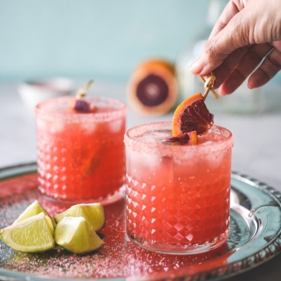 The Best Blood Orange Margarita