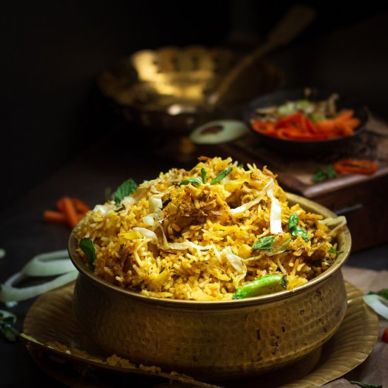 Cabbage Biryani