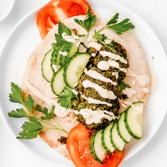 Healthy Baked Falafel