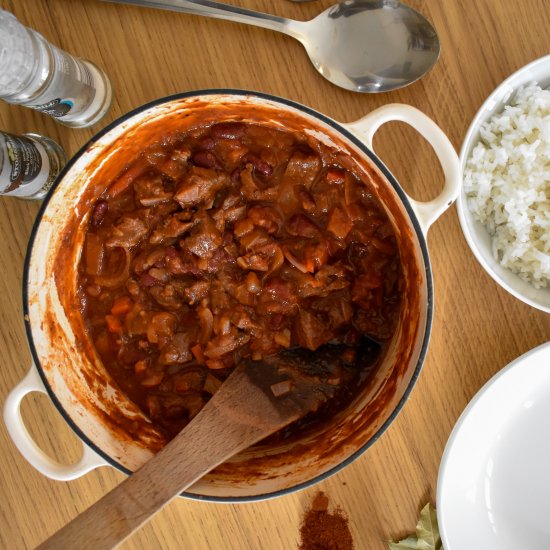 Leftover Roast Beef Chilli