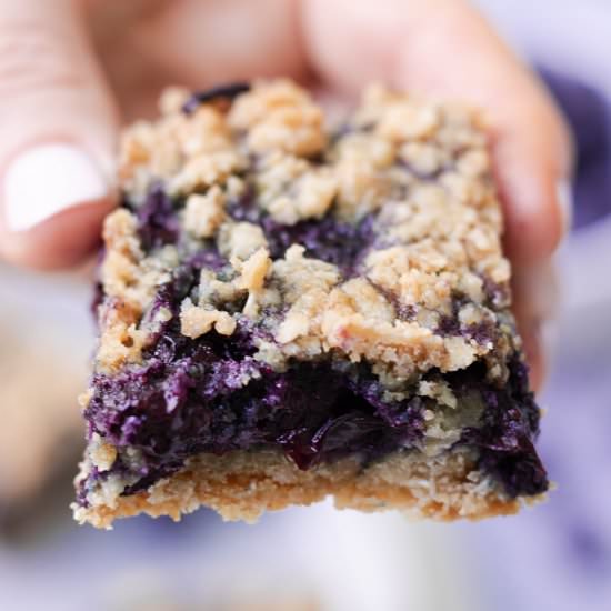 Vegan Gluten-Free Blueberry Crumble