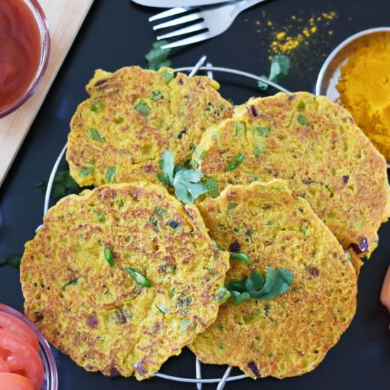 Savory Oats and Veggie Pancakes