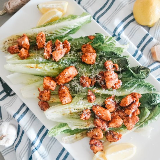 Grilled Caesar with Cajun Chicken