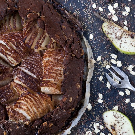 Chocolate & Pear Olive Oil Torte |