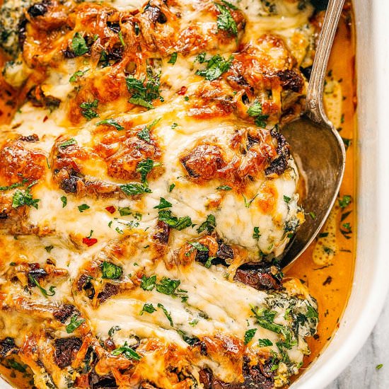 Baked Tuscan Chicken Casserole