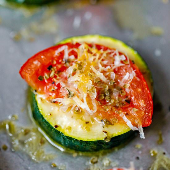 Baked Parmesan Zucchini Bites