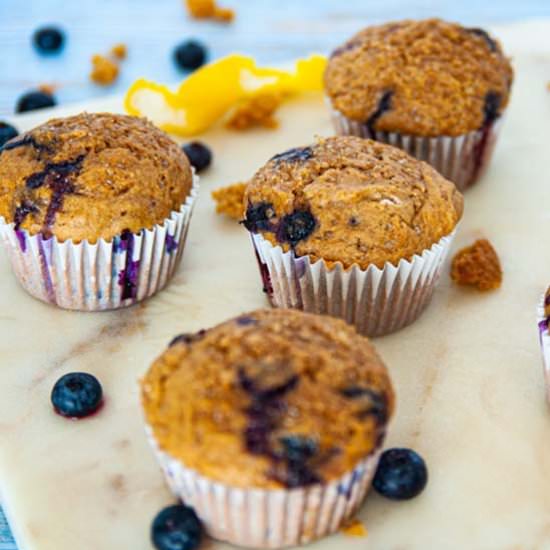 Whole Grain Blueberry Muffins