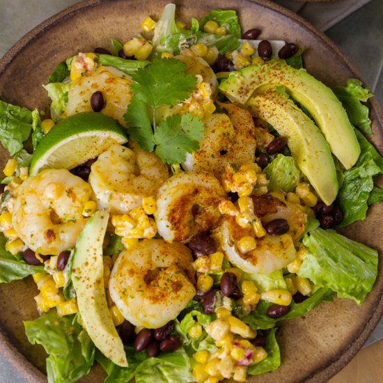 Shrimp and Mexican Street Corn Bowl