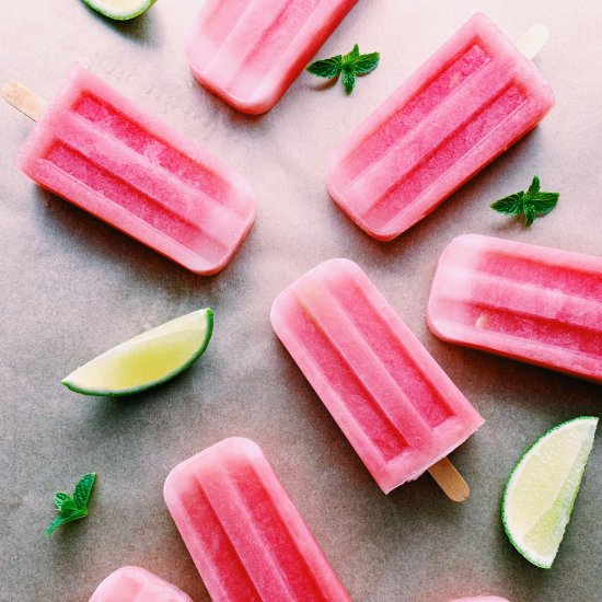 Watermelon Mint Popsicles