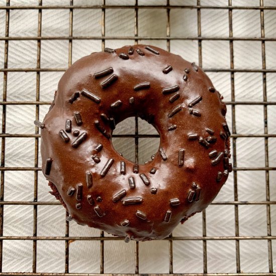 Vegan Double Chocolate Donuts