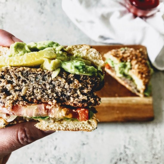 The Best Black Bean Veggie Burger