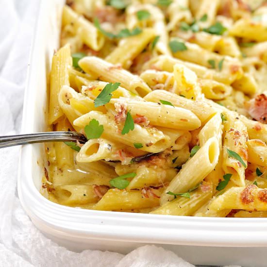 Carbonara Pasta Bake