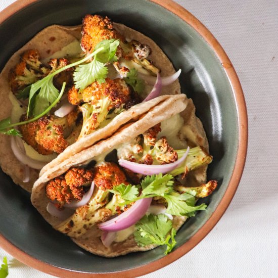 Mexican Roasted Cauliflower Tacos