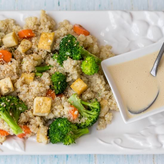 Tofu Quinoa Grain Bowl