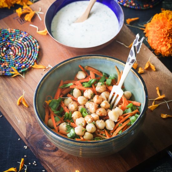 Carrot and Garbanzo Bean Salad