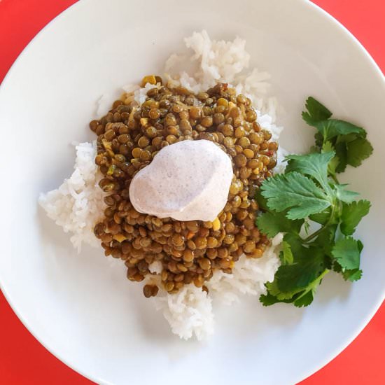 Creamy Indian Green Lentil Dhal