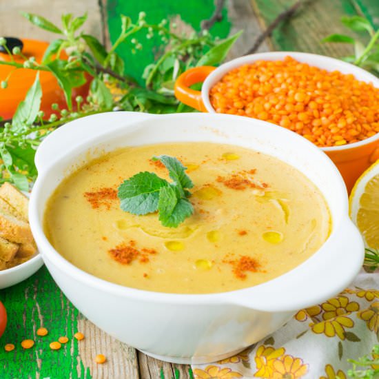 Lentil Cream Soup