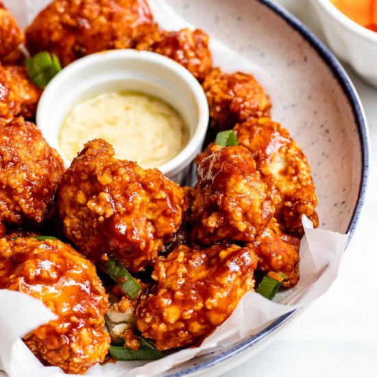 Vegan BBQ Cauliflower Wings