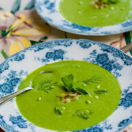 Spring Minty Pea Soup