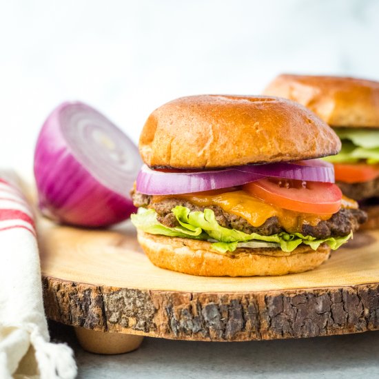 Horseradish Burgers with Dijon