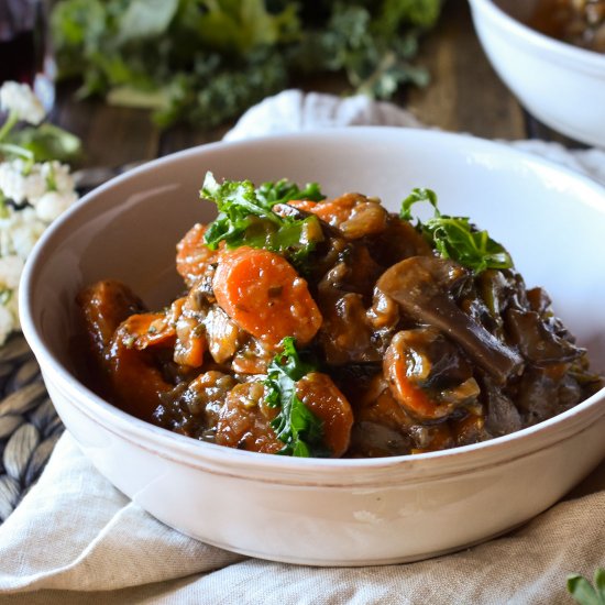 Vegetable Bourguignon