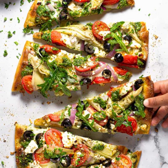 MEDITERRANEAN FLATBREAD PIZZA