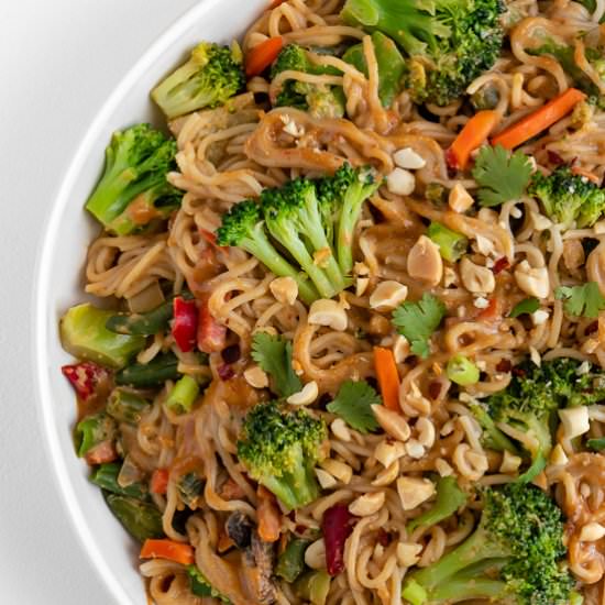 Vegan Peanut Noodles