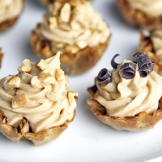 Peanut Butter Mousse Tarts