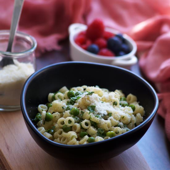 Pasta e Piselli – Pasta with Peas