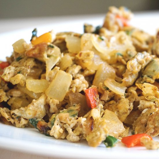 Masala Scrambled Eggs (Bhurji)