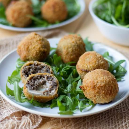 Stuffed mushroom balls