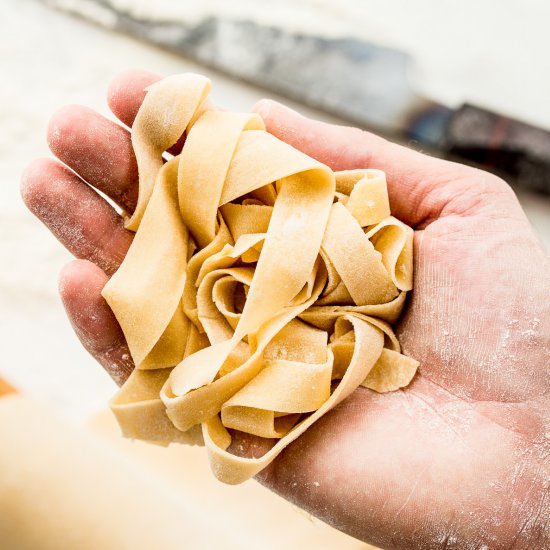 Fresh Homemade 2-Ingredient pasta