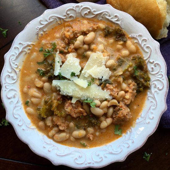 Vegan Cannellini and “Sausage” Stew