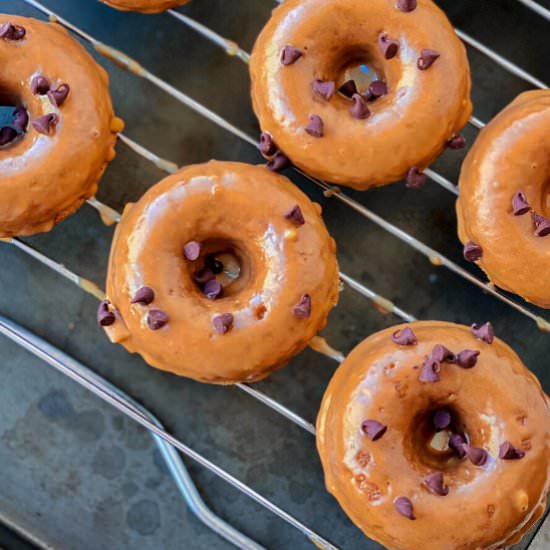 Coffee Glazed Baked Donuts