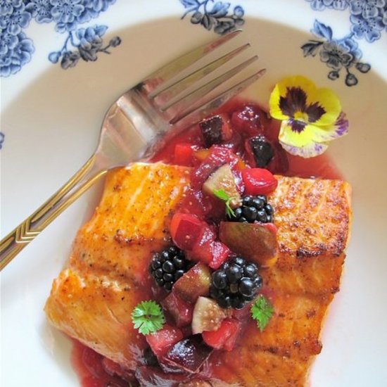 Plum and Blackberry Salsa