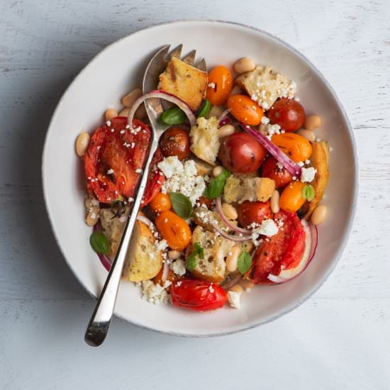 Bursting Cherry Tomato Panzanella